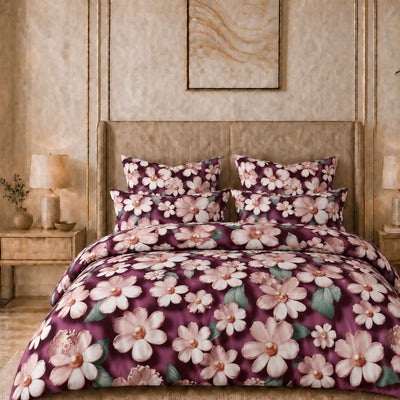 Royal Bloom 7D Comforter set ( 90x100 inch)