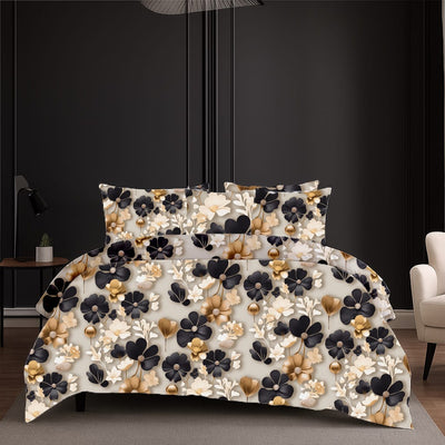 Floating Petals 7D Comforter set ( 90x100 inch)