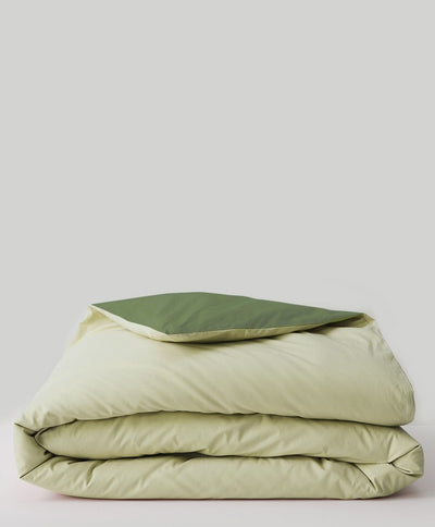 Premium Plain Pastel Comforter – Lightweight, Ultra Soft & Reversible ( Pastel Green + Olive )