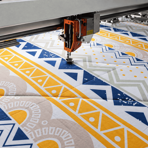 The quilting stitch runs the full length