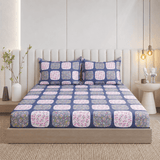 Super Soft Flamingo Design Summer Double Bedsheet ( 90*100inch, King )