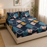 Super Soft New Box Design Double Bedsheet ( 90*100inch, King )