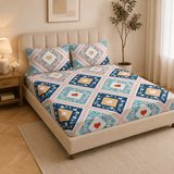 Super Soft New Heart Design Summer Bedsheet ( 90*100inch, King )