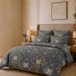 Midnight Damask Comforter set ( 90x100 inch)