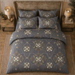 Midnight Damask Comforter set ( 90x100 inch)