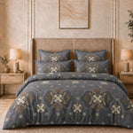Midnight Damask Comforter set ( 90x100 inch)