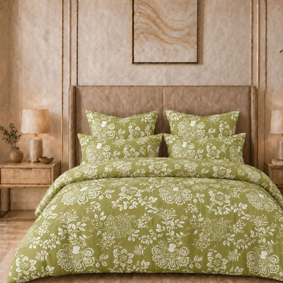 Green Forest Design Comforter set ( 90x100 inch)