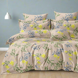 Suggestion


Floral patterned bedding set on a bed in a room with a dark wall and wooden bench