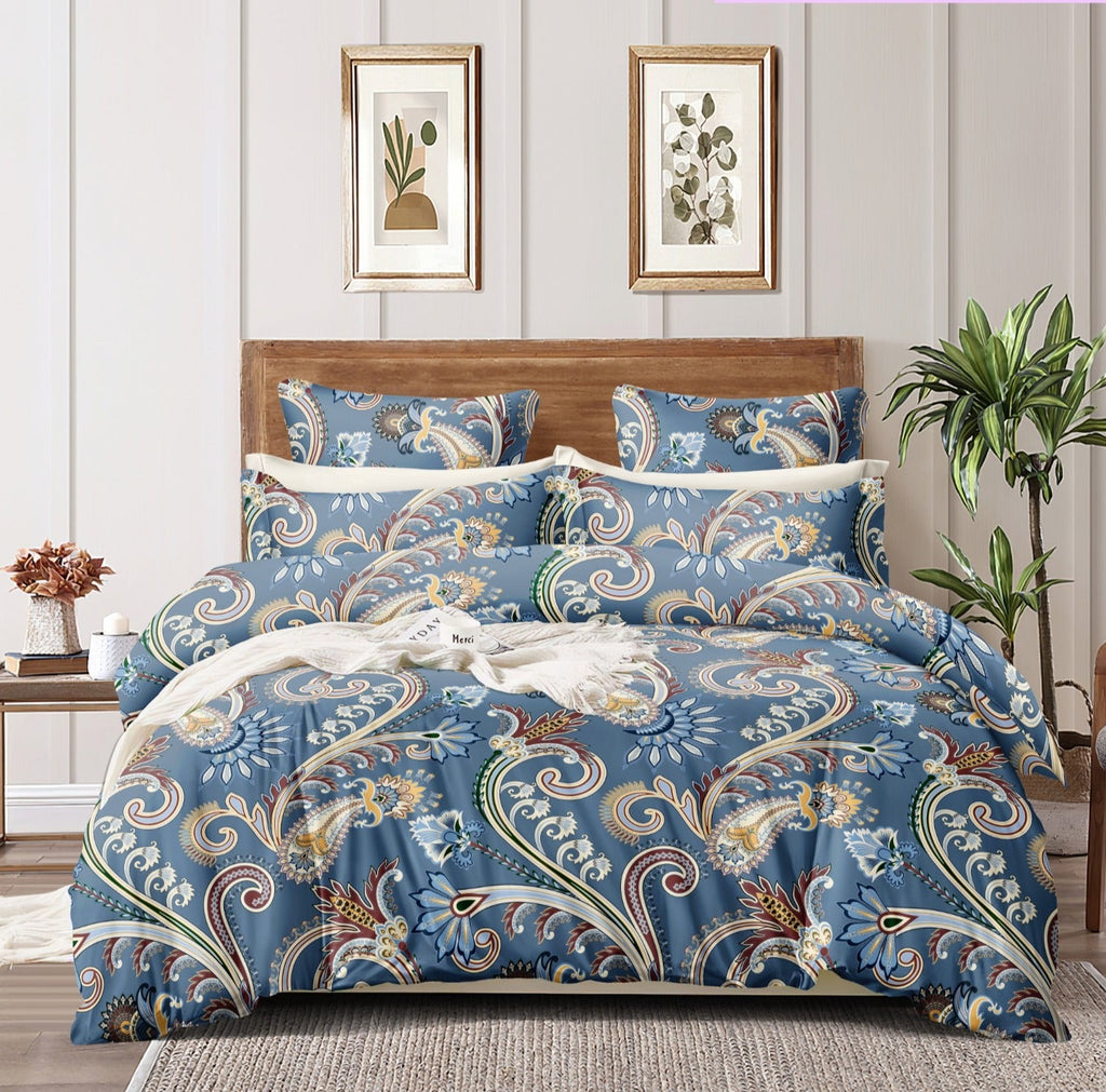 Super Soft Majestic Design Summer Double Bedsheet ( 90*100inch, King )