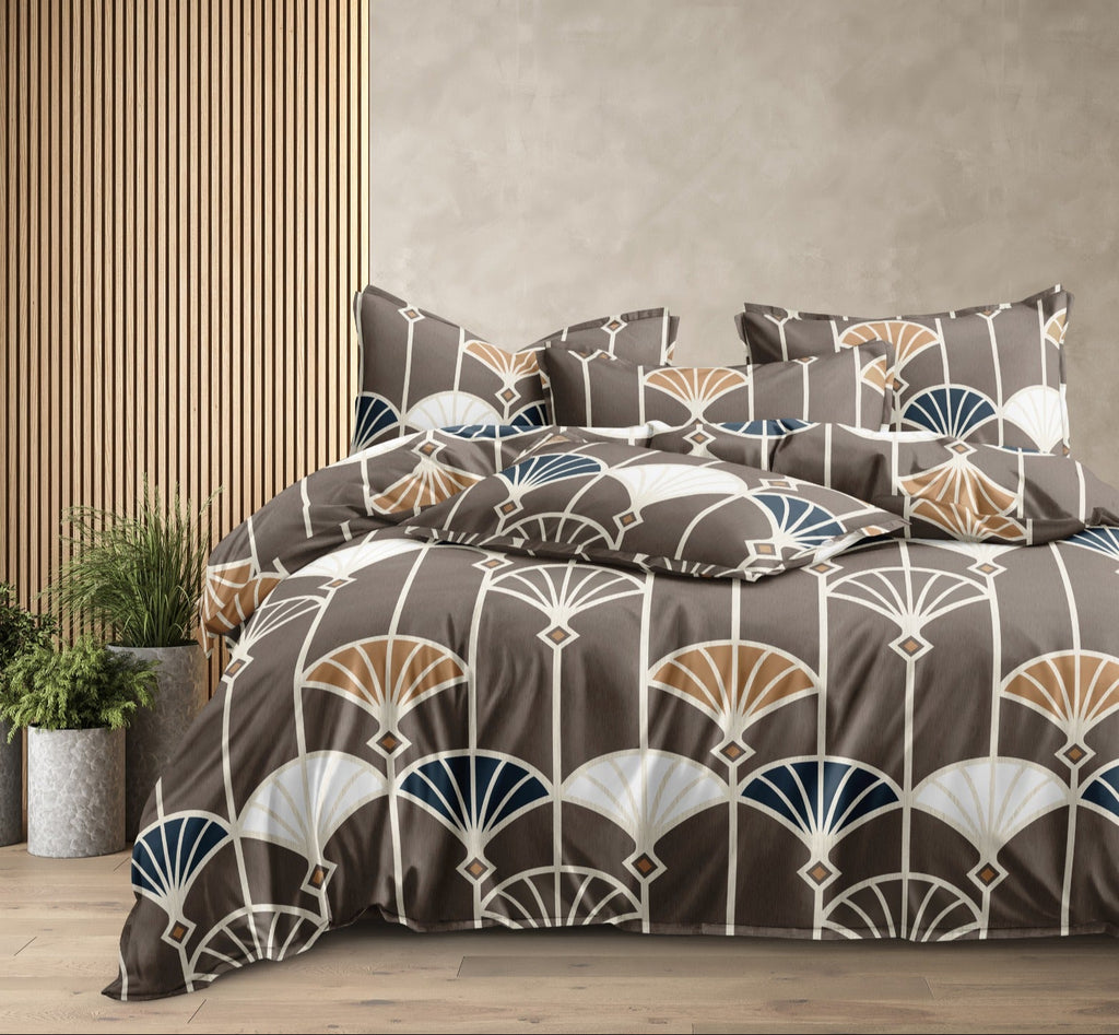 Soft Ac Comforter Set Deco Luxe ( ELASTIC Bedsheet, 4 pc Set )