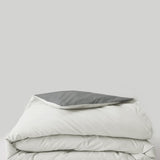 Premium Plain Pastel Comforter – Lightweight, Ultra Soft & Reversible ( Grey/White)