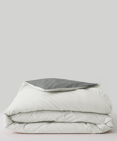 Premium Plain Pastel Comforter – Lightweight, Ultra Soft & Reversible ( Grey/White)