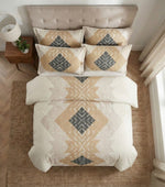 Soft Ac Comforter Set Diamond Design ( 90x100 Inch )