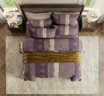 Soft Ac Comforter  Royal Leaf Design ( 90x100 Inch )