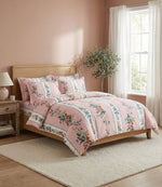 Soft Ac Comforter  Pink Floral Design ( 90x100 Inch )