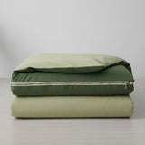 Dual Tone Duvet Cover | Quilt Cover for Double Bed (90”x100 inches, Mist Green)