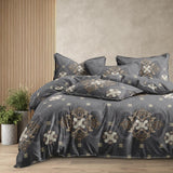 Midnight Damask 7D Comforter set ( 90x100 inch)
