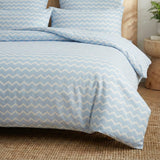 Super Soft Wave Blue Design Ac Comforter Set (4 pc Set, king Size)