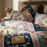 Soft Ac Comforter Set New Heart Design ( 90x100 Inch )