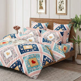 Soft Ac Comforter Set New Heart Design ( 90x100 Inch )