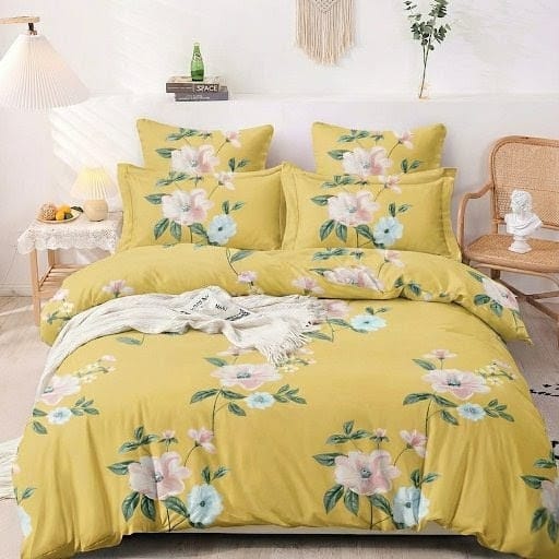 Super Soft Daisy Design Ac Comforter Set (90x100 inch)