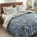 Reversible Soft Ac Comforter Set Majestic Design (90x100 inch)
