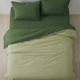 Premium Plain Pastel Comforter – Lightweight, Ultra Soft & Reversible ( Pastel Green + Olive )