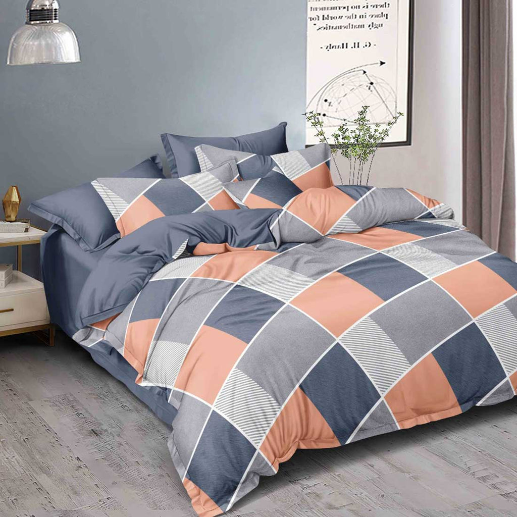 Super Soft Ac Comforter Set  Metrix Design ( 4 pc Set )