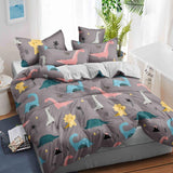 Super Soft Ac Comforter Set Kids Dinosaur Design ( 4 pc Set )