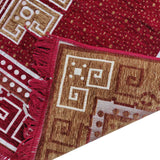 Decorbajar Premium Polyester Chenille Carpets ( Red, 5ft*7ft )