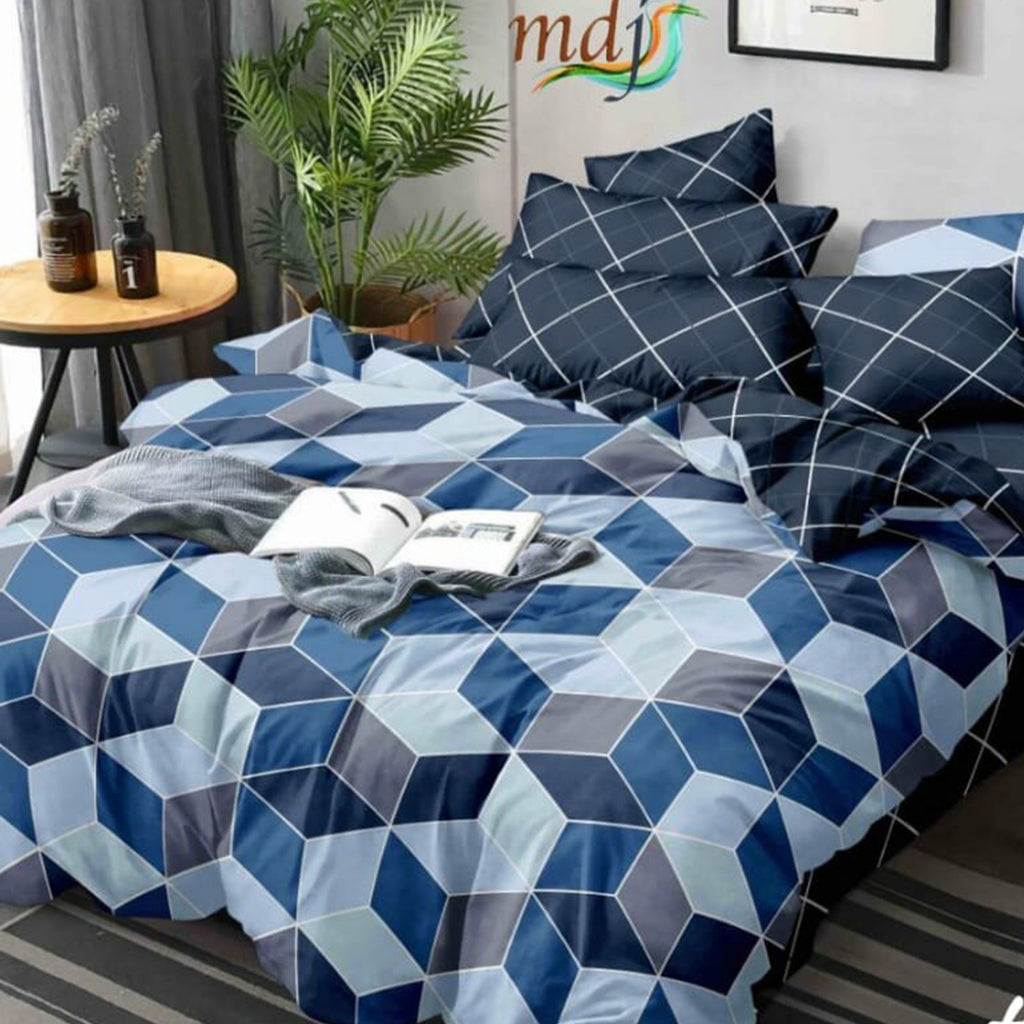 Super Soft Ac Comforter Set Tiles Design ( 4 pc Set )