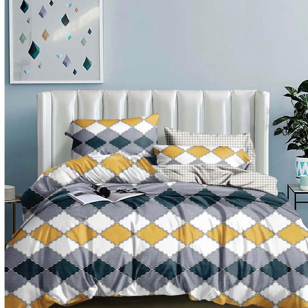 Super Soft Ac Comforter Set Abstract Design (4 pc Set )