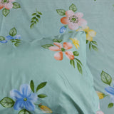 Super Soft Floral Design Double Bedsheet ( 90*100inch, King )