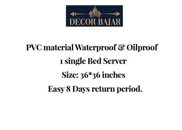 Waterproof Reversible Bed Server ( Food Mat, 36*36 inch )