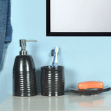 Premium Black 3-Pc. Bathroom Accessories Set