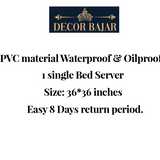 Waterproof Reversible Bed Server ( Food Mat, 36*36 inch )