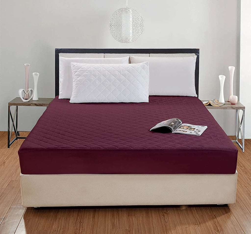 Super soft quilted waterproof mattress protector ( 72*78 inches , Elastic fitted upto 9 inches )