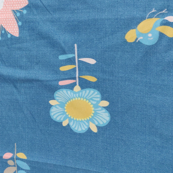 Super Soft flower Design Double Bedsheet ( 90*100inch, King )