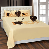 Love Design Double Bedsheet ( 90*100inch, Queen)