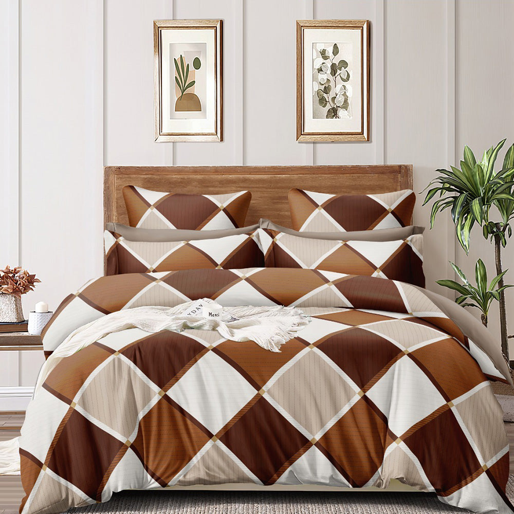 Super Soft Chess Design Double Bedsheet ( 90*100inch, King )
