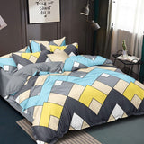 Super Soft Ac Comforter Set Zig-Zag Design (4 pc Set )