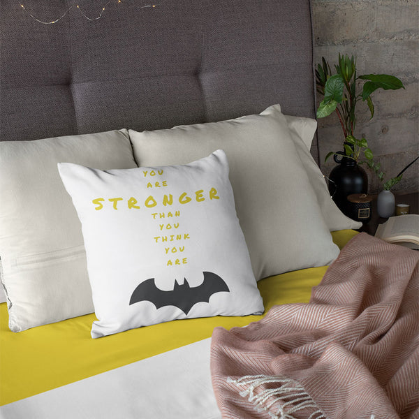 Batman design Cotton Cushion Cover ( 16*16 inch )