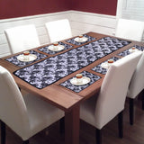 Dining Table Mat 6 Pieces with Runner Set