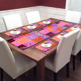 Dining Table Mat 6 Pieces with Runner Set