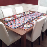 Dining Table Mat 6 Pieces with Runner Set