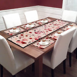 Dining Table Mat 6 Pieces with Runner