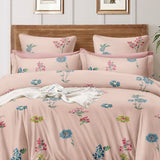 Super Soft Jasmine Wave Design Double Bedsheet ( 90*100inch, King )