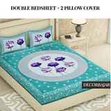 Combo Of 100% Cotton Double & Single Bedsheet