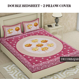 Combo Of 100% Cotton Double & Single Bedsheet