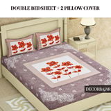 Combo Of 100% Cotton Double & Single Bedsheet